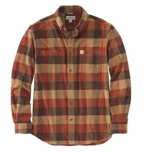 Carhartt Men's Plaid Flannel Shirt relaxed fit size L